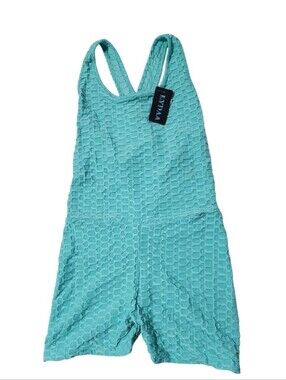 LYDAA Textured Honeycomb Workout Romper (L/XL)